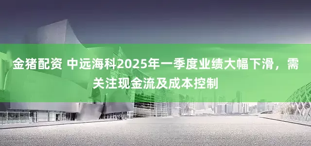 金猪配资 中远海科2025年一季度业绩大幅下滑，需关注现金流及成本控制