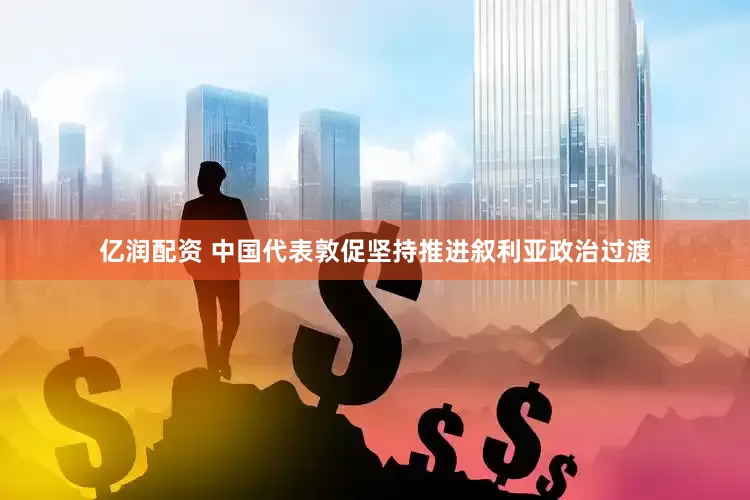 亿润配资 中国代表敦促坚持推进叙利亚政治过渡